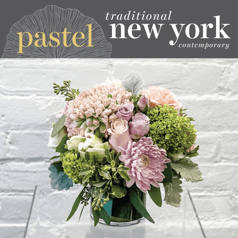 New York Contemporary, Pastel - Floral Arrangement (Modest)