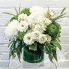 New York Contemporary, White - Floral Arrangement (Premium)