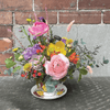 Vintage Teacup Floral Arrangement